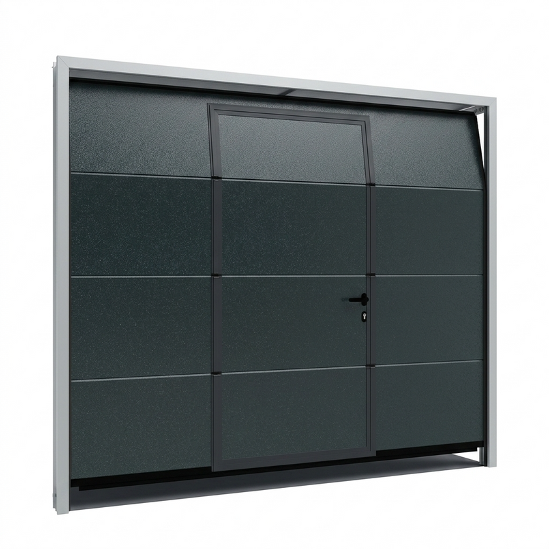 Garagedeur Loopdeur met Glad+Vlak afwerking - Standaardkleuren